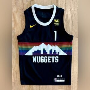 NBA Nike Denver Nuggets #1 Michael Porter Jr. Swingman Jersey, sz Medium M 10 12